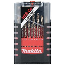 Bộ mũi khoan HSS-Co 19 mũi từ 1.0-10mm Makita D-50463